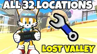 ALL WRENCH LOCATIONS in LOST VALLEY! - Mechanic Tails Event | Sonic Speed Simulator | Roblox