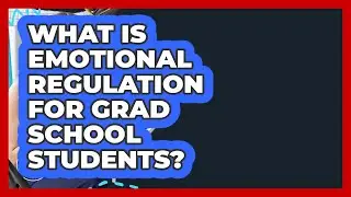 What Is Emotional Regulation For Grad School Students? - Grad School Mindset