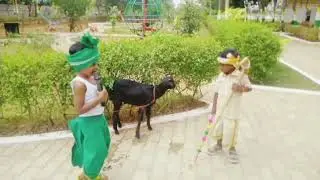 Warm Pongal wishes from KG students! 🎉🌾