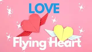 How to Make a Paper Flying Heart Origami