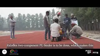 How to make synthetic athletic track (Ridoflex Full PUR)