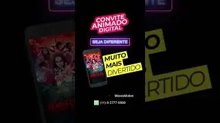 FA&Ccedil;A O SEU!!! Convite Animado - Stranger Things C/ Efeitos Especiais
