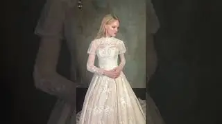 Salvatore Chantilly lace ballgown wedding dress with Bolero jacket-1