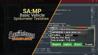 Tutorial SAMP: Basic kendaraan Spidometer Textdraw