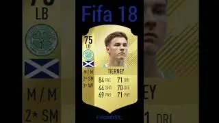 Kieran Tierney all fifacards from fifa16 to fifa22😍 Which the best card? #fifa22 #fifacards #fut22