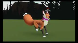Cute DovaFox in Resonite for the first time