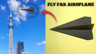  Make long distance fly Plane | Paper Aeroplane banana | How to make Best Paper Airplane 