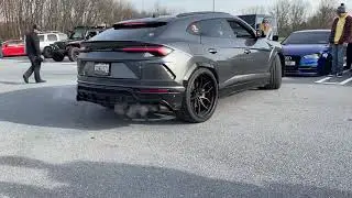 Straight Piped Lamborghini URUS goes full Savage at Lower Paxton Cops Cars and Coffee
