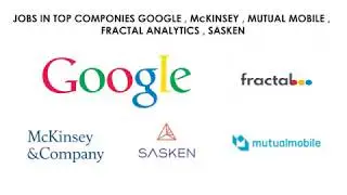 Job recruitment in top companies Google etc || Jobs this week || off campus jobs/recruitment 2019