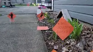 backyard traffic road signs
