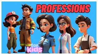 Best Video For Learning Jobs & Professions for Kids 👩&zwj;🚒👩&zwj;⚕️