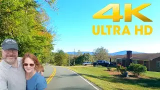 Scenic Drive Through Virginia's Country Backroads in Peak Fall Color - 4K