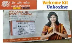 Bank Of Baroda Welcome Kit Unboxing|Bank of Baroda Debit Card|Bank of Baroda account open|
