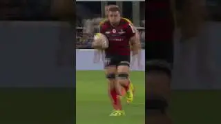 L'&Eacute;NORME percussion de Jelonch pour l'essai de Paul Graou 💥🔴⚫ #stadetoulousain #rugby #shorts #ASMST