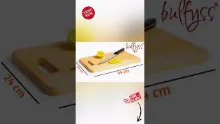 Bulfyss Large Natural Bamboo Wood Chopping Cutting Board | Best Bamboo Wood Chopping Board India