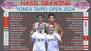 Taipei Open 2024 Drawing Results │ 8 Indonesian Representatives at Taipei Open