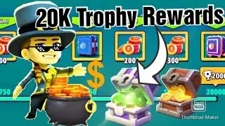 BATTLELANDS ROYALE SEASON 13 20K TROPHY REWARDS | FREE GEMS , BATTLE BUCKS & BOXES OPENING