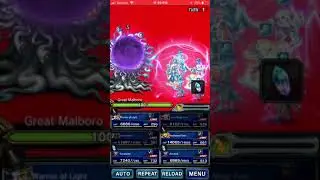 FFBE - Kurasame Burst Damage Vs. Malboro 2.0