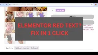 Fix Elementor Red Text & Broken Styles | Publish Default Kit (WordPress WooCommerce)