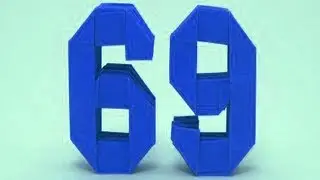 How to make an origami letter '9' | Origami Tutorial