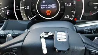 Honda Smart Key FOB Battery Replacement. HIDDEN Key? Replace Battery