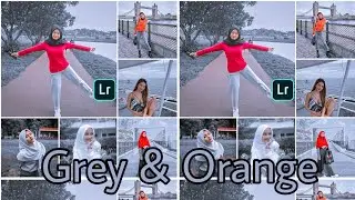 GRAY & ORANGE Lightroom Mobile Preset | Lightroom Mobile Presets