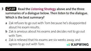 Solutions Pre-Intermediate 3rd edition - Unit 1C - ex. 3 (1.07)