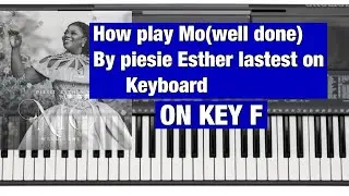 How to play Mo(well done) by piesie Esther on keyboard on the key of F