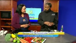 The Kitchen Magician's Almond and Herb Crusted Salmon Salad