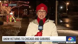 Snow showers return to Chicago area ahead of weekend cooldown
