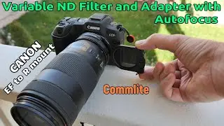 The Commlite VND adapter for Canon EF to R solved my ND dilemma.