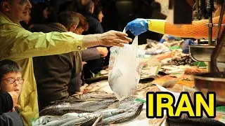 Anzali Fish Market in northern Iran.