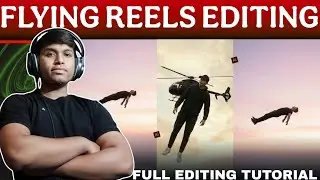 New Trending Man Flying For Sky Video 📽️ Editing Tutorial | flying video editing tutorial #ai