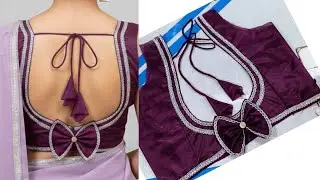💯Latest Gol Gala Bow Blouse Design | बहुत ही सुंदर बो ब्लाउज डिजाइन | Stylish Bow Blouse Stitching
