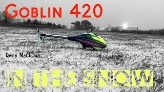 SAB Goblin 420 flying in the Snow