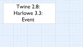Twine 2.8: Harlowe 3.3: Changers: Event