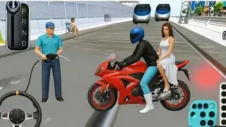 Red Super Racing Bike Extreme Ride 🔥3D Driving Class Simulator 