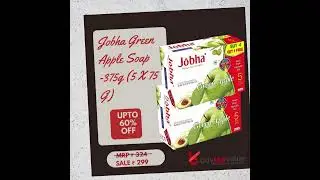 Jobha Green Apple Soap -375 G (5*75gm)