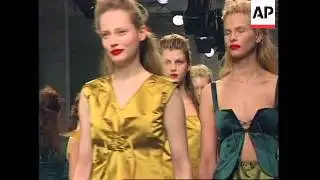 ITALY: MILAN: MODEL AMY WESSON AT MIU MIU FASHION SHOW