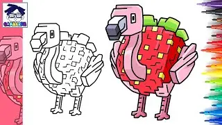How to Draw Strawberry Flamingelli | Steal a Brainrot | Roblox | Anomaly | Meme | Games