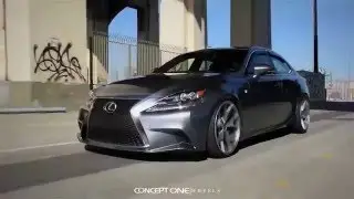 Concept One Wheels on Lexus IS 350