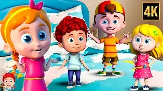 Five Little Babies Jumping on the Bed, Learning Videos for Kids