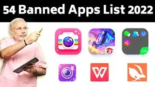 All 54 banned apps list 2022!! banned apps list in india.#free fire