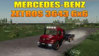 MERCEDES-BENZ ZETROS 3643 6x6 ОБЗОР МОДА - FARMING SIMULATOR 19