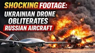 SHOCKING FOOTAGE: Ukrainian Drone Obliterates Russian Aircraft in Mid-Conflict Escalation