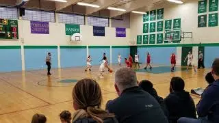 Varsity Girls' Basketball Player Hits First Point of the Game