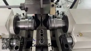 Automatic double head chamfering machine for small pipe and bar 