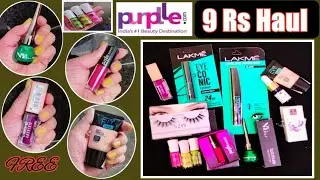 Purplle 9 rs sale haul 🔥 | purplle haul 2022 | Free 500 rs coupon | Purpll band bajaa beauty sale