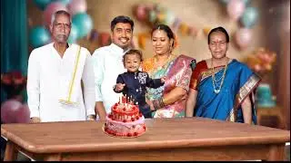 Arvik was blessed by his nani, tata and all family members on his birthday #aieffects #birthday
