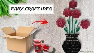 Easy disposal glass craft|wall hanging craft|beautiful flowers craft|#wallhanging #walldecor#youtube
